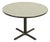 Herman Miller Style Modern Round Pedestal Dining Table or Game Table For Sale
