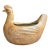 Midcentury Folk Art Terracotta Fiberglass Chicken Hen Planter Pot For Sale