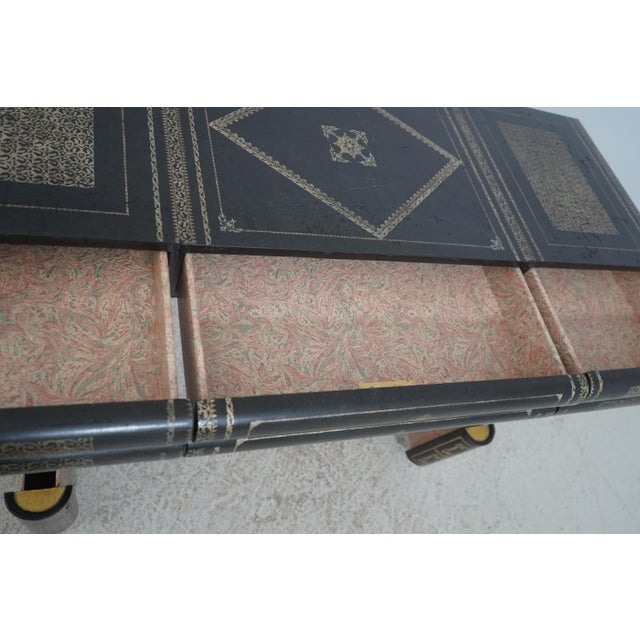 Maitland Smith Leather Wrapped 7 Drawer Console Sofa Table For Sale In Philadelphia - Image 6 of 18