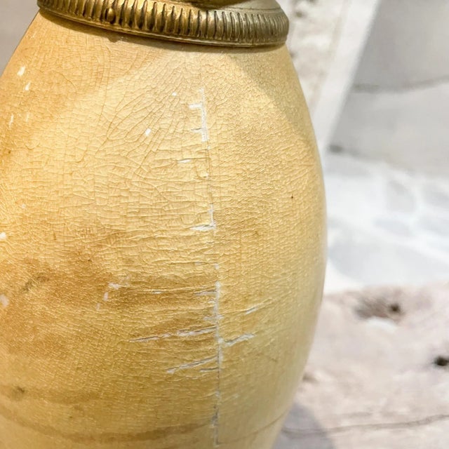 Aldo Tura for Macabo Carafe Pitcher Lacquered Goatskin and Brass 1940s Italy For Sale - Image 11 of 13