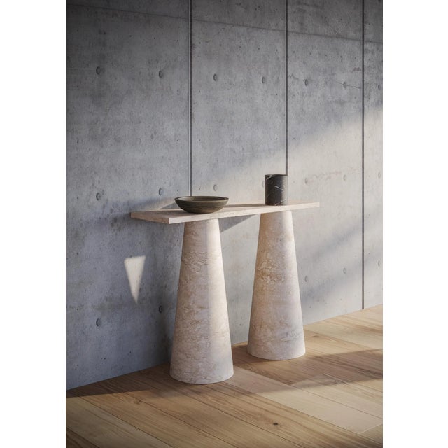 Modern Contemporary Handcrafted Fruit Bowl in Marble by Karen Chekerdjian For Sale - Image 3 of 7