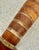 Brown 1970’s Vintage ‘Felice Antonio Botta Style’ Table Lamp Constructed of Alternating Wood and Lucite Stacked Circles, Art Deco, MCM Style For Sale - Image 8 of 12