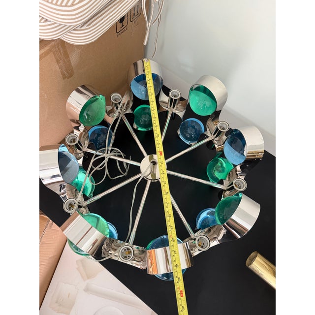 Metal Jonathan Adler Globo Chandelier For Sale - Image 7 of 8
