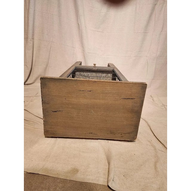 Vintage Hand Painted Decorative Bird Cage For Sale - Image 10 of 11