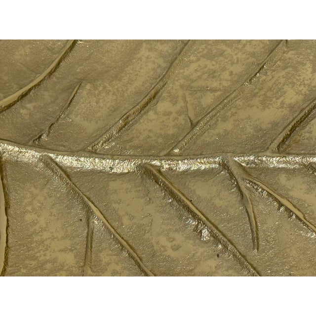 2010s Z Gallerie Gold-Tone Metal Leaf Tray For Sale - Image 5 of 11