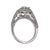 Stardust 18kw Halo Engagement Ring With Cz Center, Size 7 For Sale - Image 4 of 8