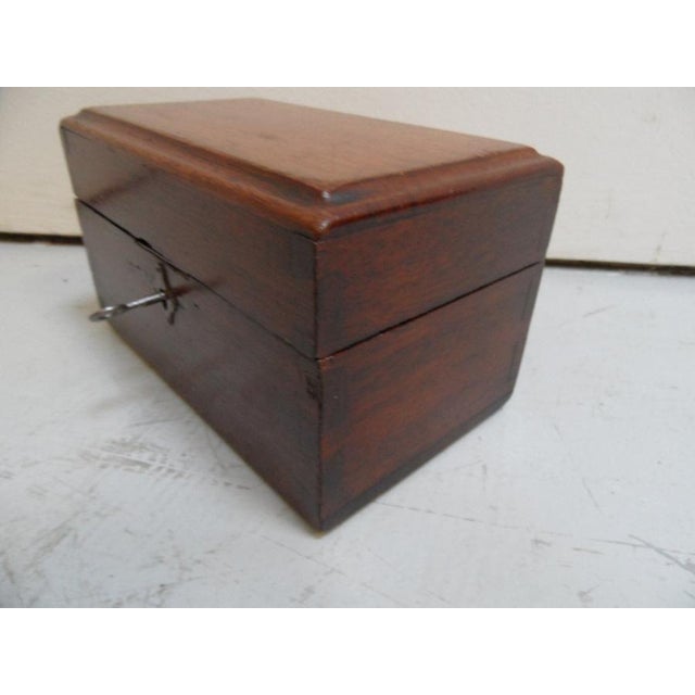 Antique Mahogany Jewelry Box, 1890s For Sale - Image 3 of 9