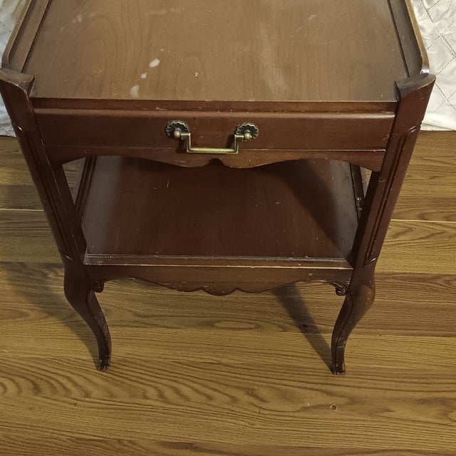 Pair of Vintage Imperial End Tables/Nightstands Made in Grand Rapids Michigan For Sale - Image 10 of 12