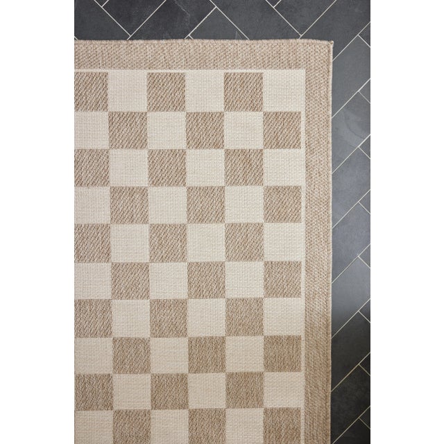 Gray Erin Gates by Momeni Saybrook Check Grey Indoor/Outdoor Area Rug 9' X 12' For Sale - Image 8 of 12