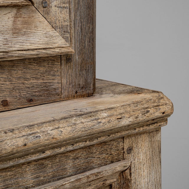 1890s French Provincial Oak Vitrine For Sale - Image 13 of 18