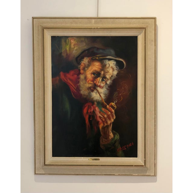 Alberto CECCONI is an artist born in Italy in 1897 and died in 1973 Original frame Beige wooden frame 90 x 70 x 4.6 cm...