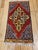 Vintage Turkish Tribal Prayer Rug, Handwoven Wool Pile, Red Medallion, 2' x 3' For Sale - Image 4 of 12