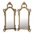 Mid-Century Italian Carved Giltwood Mirrors W/ French Rococo Styling - Pair For Sale