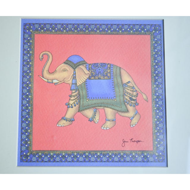 1990s 1990s Jim Thompson Elephant Prints - Set of 2 For Sale - Image 5 of 8