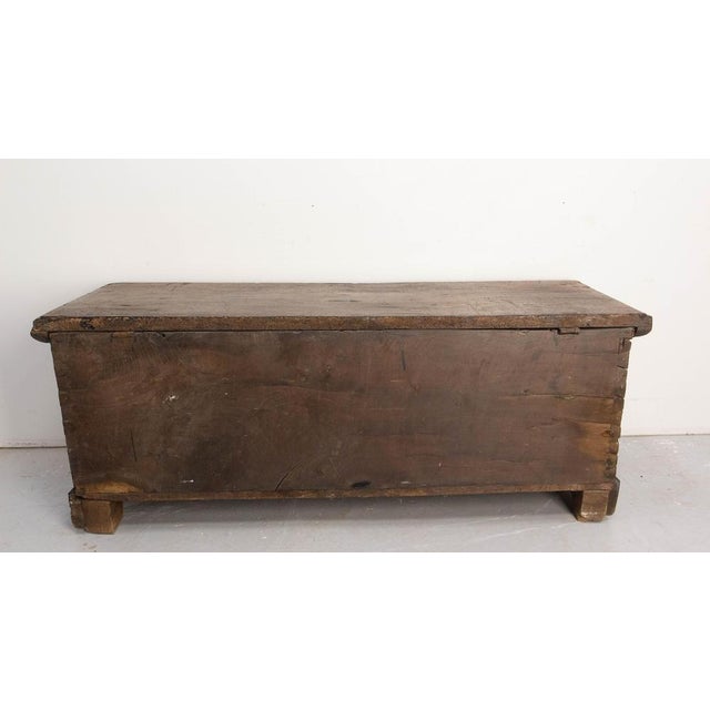 Spanish Chest in Carved Walnut, 1700s For Sale - Image 6 of 17