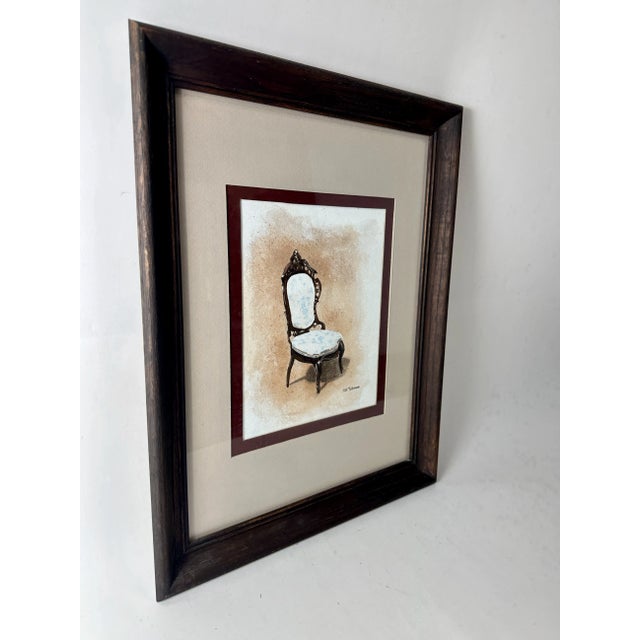 Joseph Holbrook Victorian (American, 1946-), Study of a Victorian Chair, C. 1985 For Sale - Image 4 of 6
