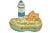 French Limoges Seaside Light House Accent Box For Sale - Image 3 of 7
