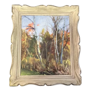 1970’s Original Impressionist Woodland Landscape Painting