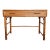 American of Martinsville Faux Bamboo & Cane Writing Desk Console Table MCM For Sale