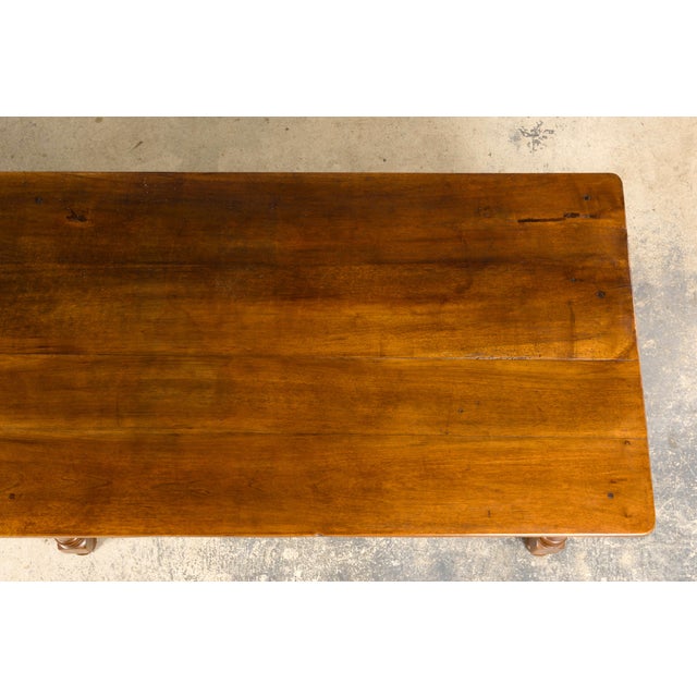 Mid-19th Century French Provincial Walnut Harvest Table For Sale In New York - Image 6 of 18