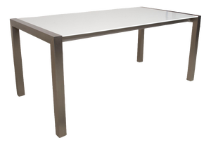 Kristalia Sushi Wooden Dining Table in White and Silver