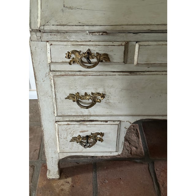 White Secretary in Oak, 1800s For Sale - Image 8 of 14