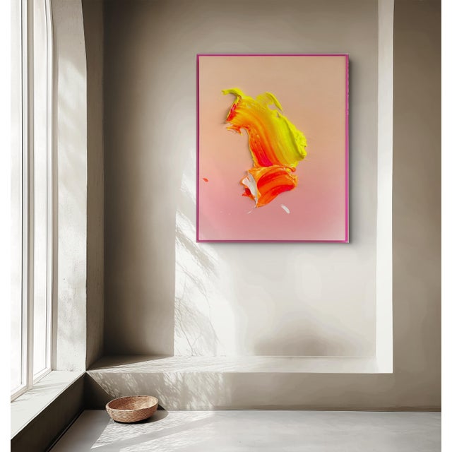 Framed with plexiglass Size without the frame: 100 x 80 cm (39.4 x 31,5 in) Size including the frame: 101 x 81 cm (39.8 x...