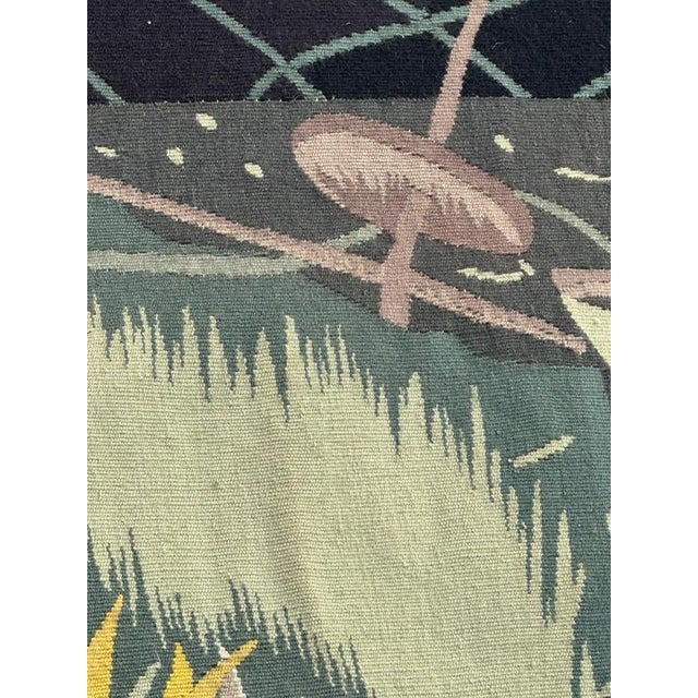 The Sunken Nave Tapestry from Aubusson, 1930s For Sale - Image 13 of 18