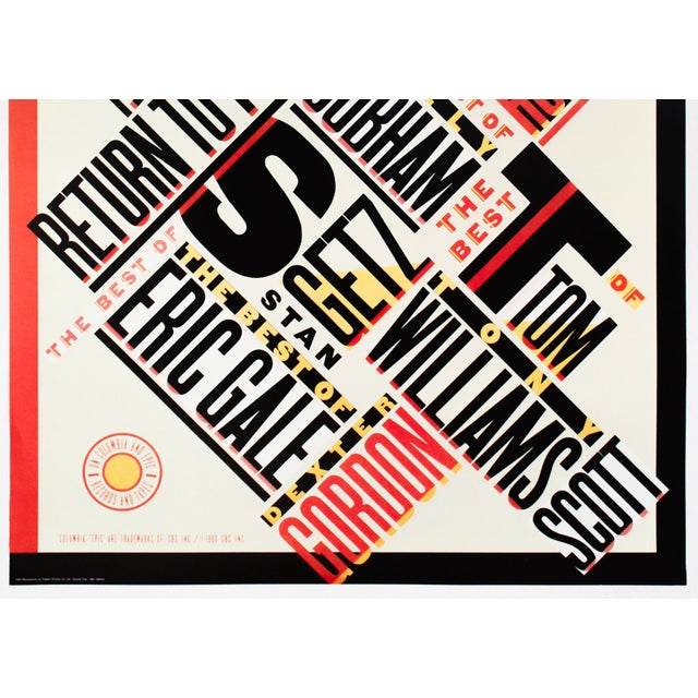 Date: 1994 Size: 38.25 x 28.75 inches Artist: Paula Scher Printer: Toppan Printing Co. About The 100 Best Posters...