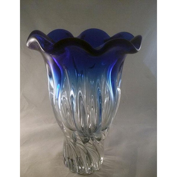 Murano Hand Blown Glass Vase Chairish