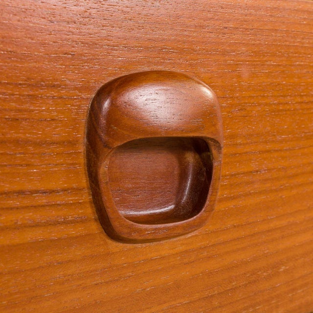 Wood Danish Teak Wall Unit in the style of Cadovius, 1970s For Sale - Image 7 of 18