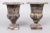 Rustic European Antique French Petite Cast Iron Urns Planters - a Pair For Sale - Image 3 of 9