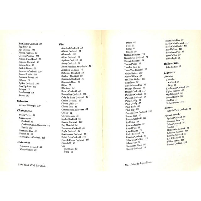 1940s "The Stork Club Bar Book" 1946 Beebe, Lucius For Sale - Image 5 of 12