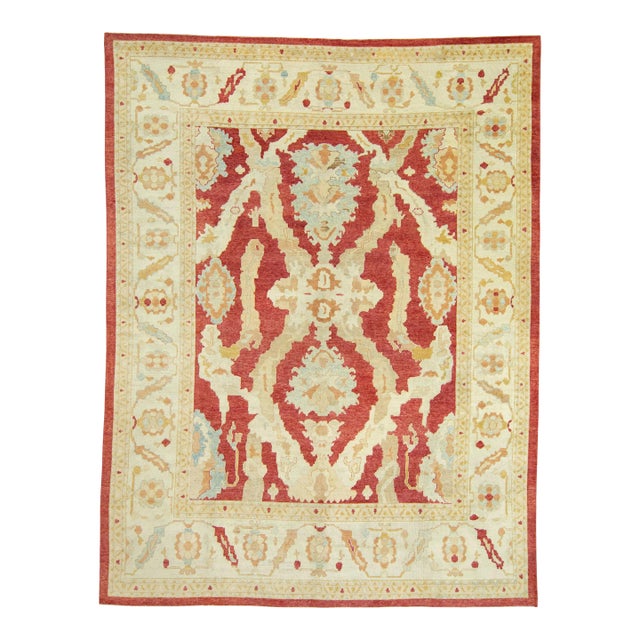 Turkish Oushak Rug 11'11" x 15'8" #18542 For Sale