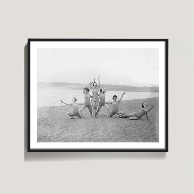 This charming scene on the beach shows the Denishawn dancers including Martha Graham (center) and Louise Brooks. An...