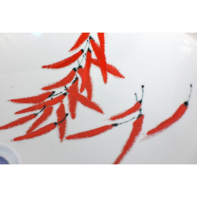 Red Pepper Ceramic Sink For Sale - Image 4 of 13