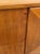 Mid Century Modern Teak Credenza by Stonehill | Long Sideboard With Funky Sculpted Pulls and Sled Legs, Made in England, C. 1960’s For Sale - Image 16 of 18