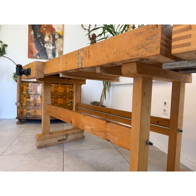 German Workbench in Solid Wood For Sale - Image 3 of 12
