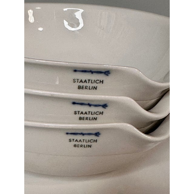Contemporary Porcelain LAB Bowls with Spout from KPM Berlin, Germany, 1920s, Set of 3 For Sale - Image 3 of 18