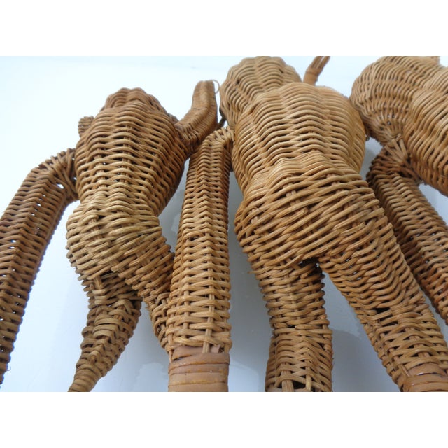French Handmade Wicker Monkeys, 1960s, Set of 3 For Sale - Image 18 of 18