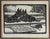 1929 etching on paper of a Scottie dog family by Elizabeth Sawyer Norton (1887 - 1985) California, Illinois. Signed,...