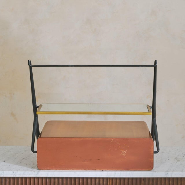 Italian Console or Bedside Table Attributed to Silvio Cavatorta, 1950s - 2 Available For Sale - Image 9 of 11