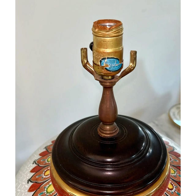 Large Hand Painted Lamp by Wildwood, Mid-Century For Sale - Image 11 of 14