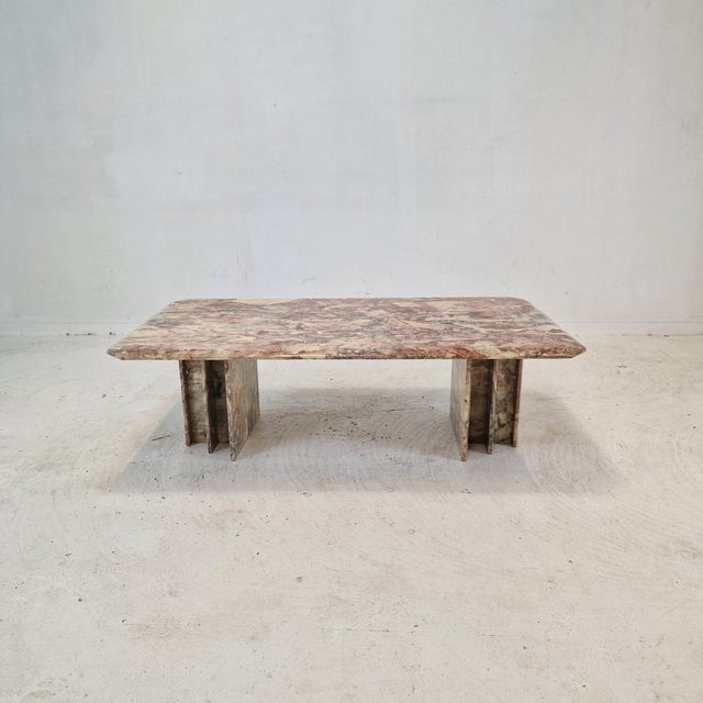 Italian Marble Coffee Table, 1980s For Sale - Image 6 of 16