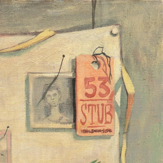 Signed center right, in the 53 stub, 'Childers' for Robert Childers (American, 1924-1984) and dated 1954. Robert Childers...