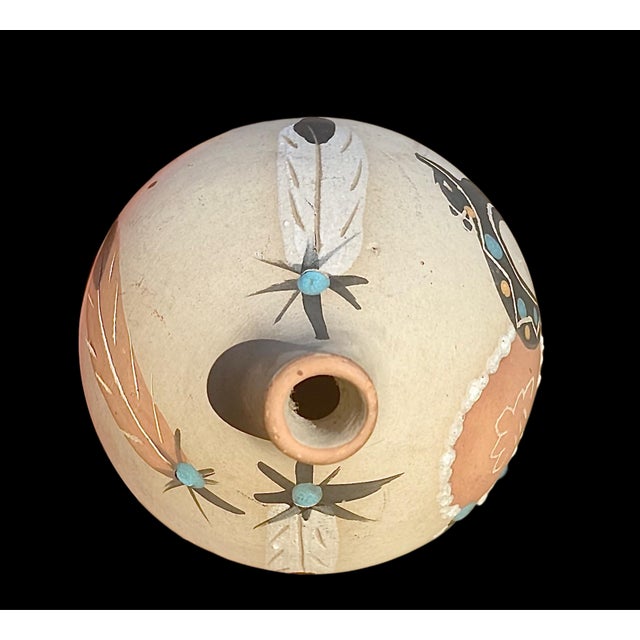 1980s Vintage Southwestern Pueblo Handmade Pottery Vase by Betty Selby, Native American Art For Sale - Image 5 of 9