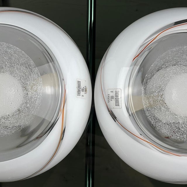 Murano Glass Table Lamps Vetri Murano 004, Italy, 1970s, Set of 2 For Sale - Image 11 of 14