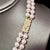 Metal Akoya Pearl Diamond 2-Strand Gold Necklace 7.5 mm 19.25" Certified For Sale - Image 7 of 9