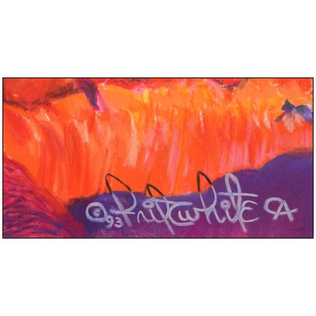 1990s Pueblo Skyline, Fritz White For Sale - Image 4 of 5