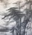 Gray XL 1900-1940s Ink Landscape by Keihou, Japanese Scroll Painting For Sale - Image 8 of 15